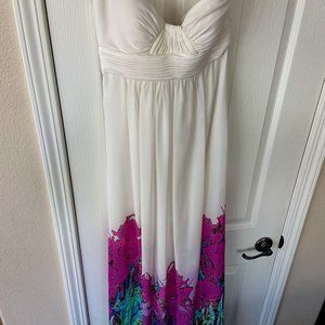 Aidan Mattox Strapless Dress. Stunning and unique. Size 6.